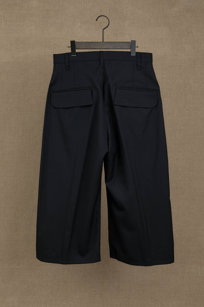 Trousers 8PT- Wool100% Gabardine - Black