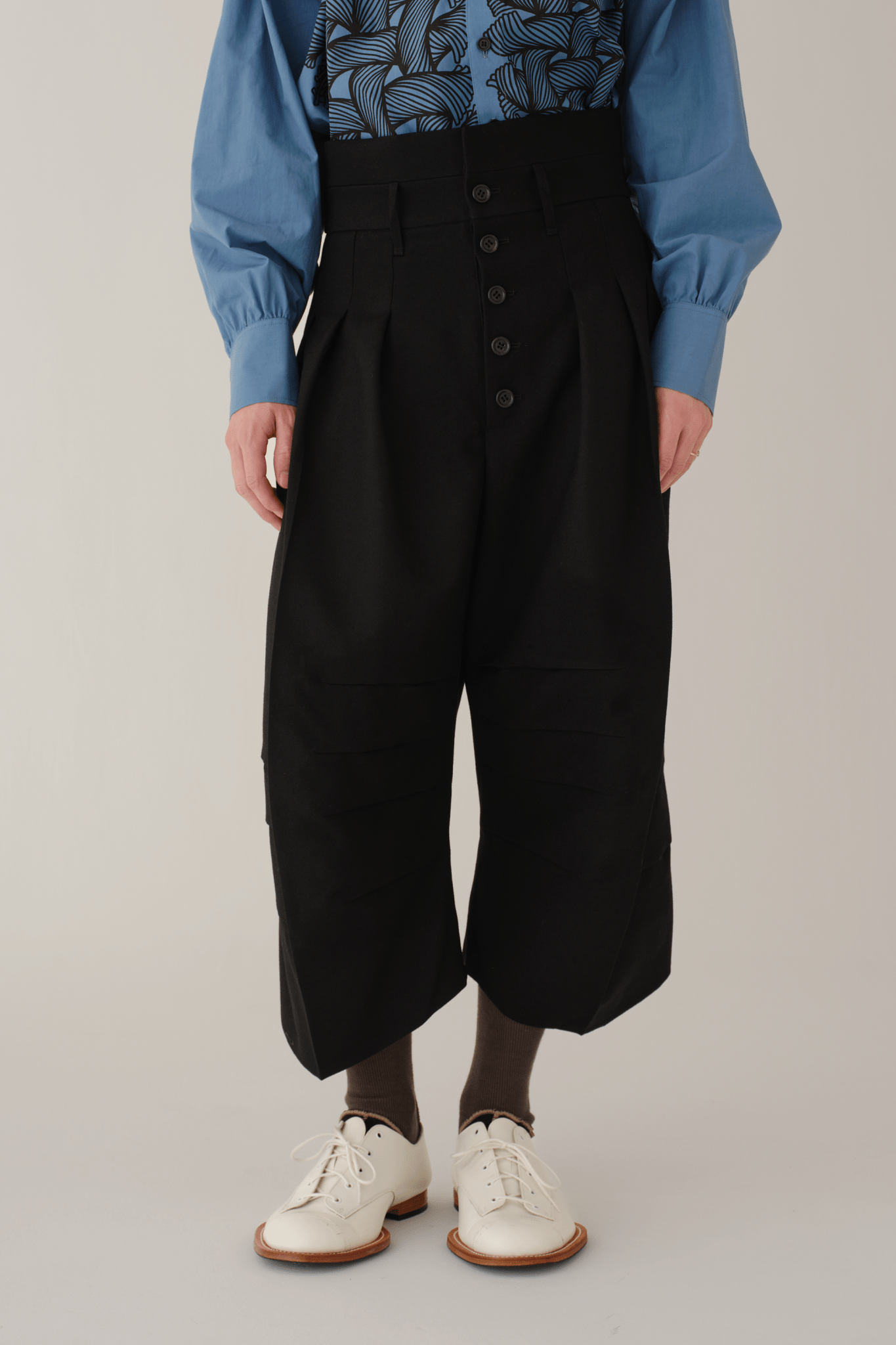 未使用級 Christopher Nemeth Trousers20 ウール S Trousers 20- Wool100% Army Serge- Black – Christopher Nemeth