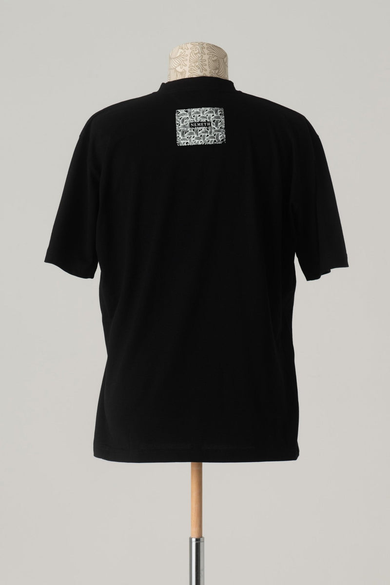 Tshirt Printed- Cotton100% Jersey- Rope Vest- Black – Christopher