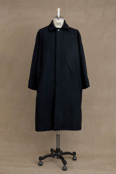 Coat 136- Wool100% Melton- Black