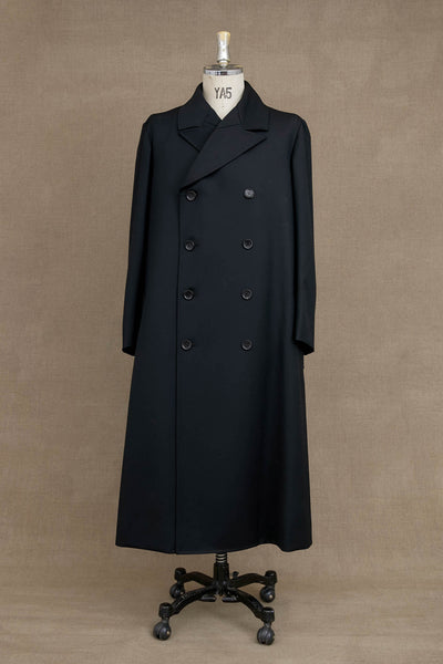 Coat 2823B- Wool100% Gabardine- Black