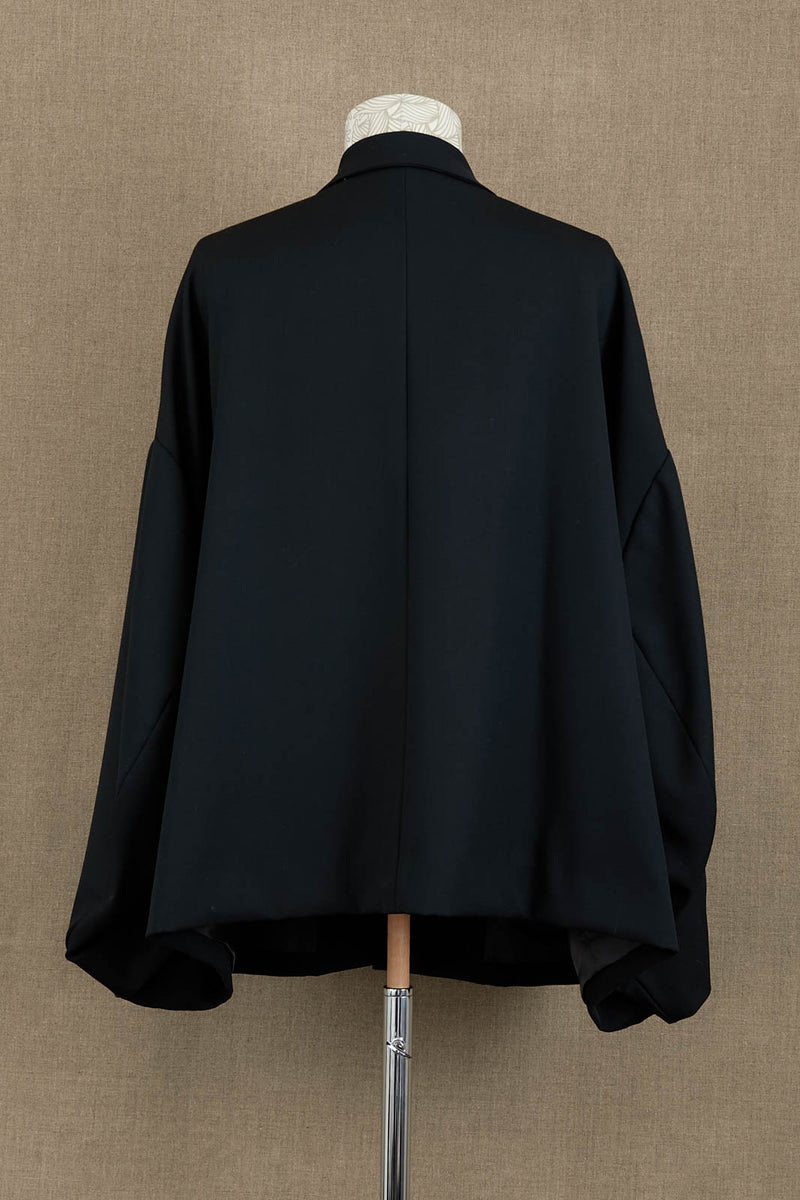 Jacket 19- Wool Gabardine- Black