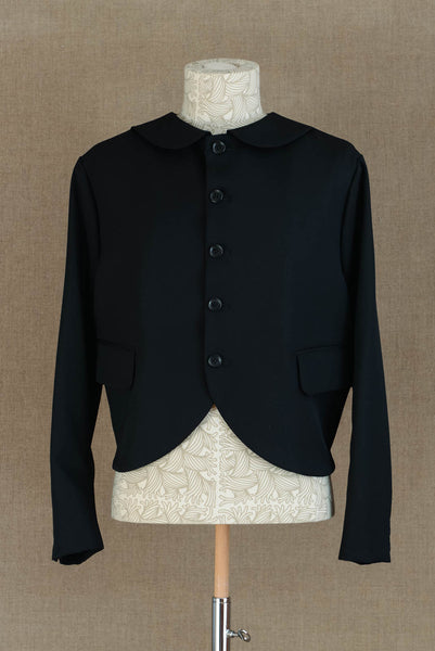Jacket 302- Wool100% Gabardine- Black
