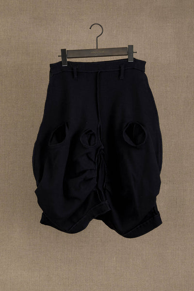 Trousers 104 Short- Cotton100%Span- Black Stitch- Black