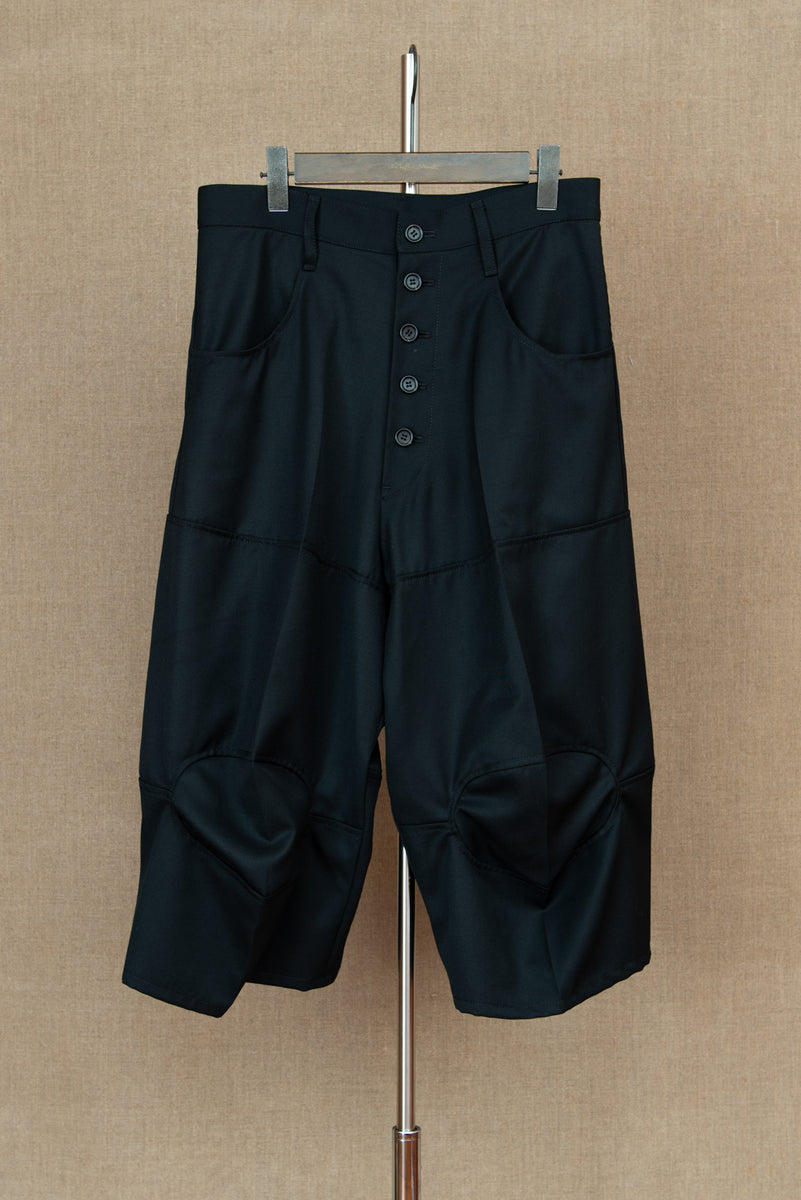 Trousers 103D- Wool100% Gabardine- Black – Christopher Nemeth