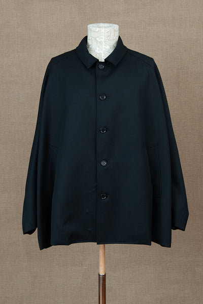 Jacket 19236- Wool100% Gabardine- Black