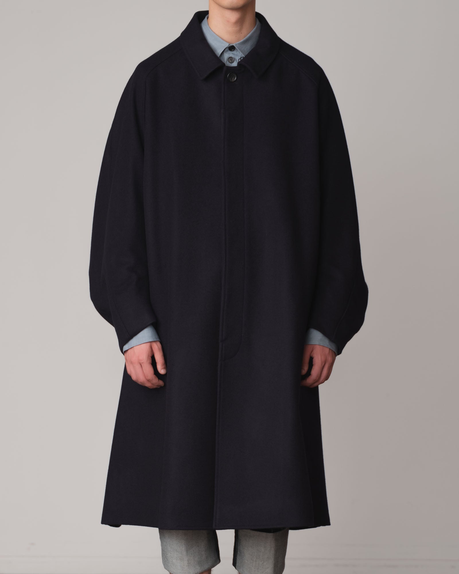 Coat 236- Wool100% Melton- Navy – Christopher Nemeth