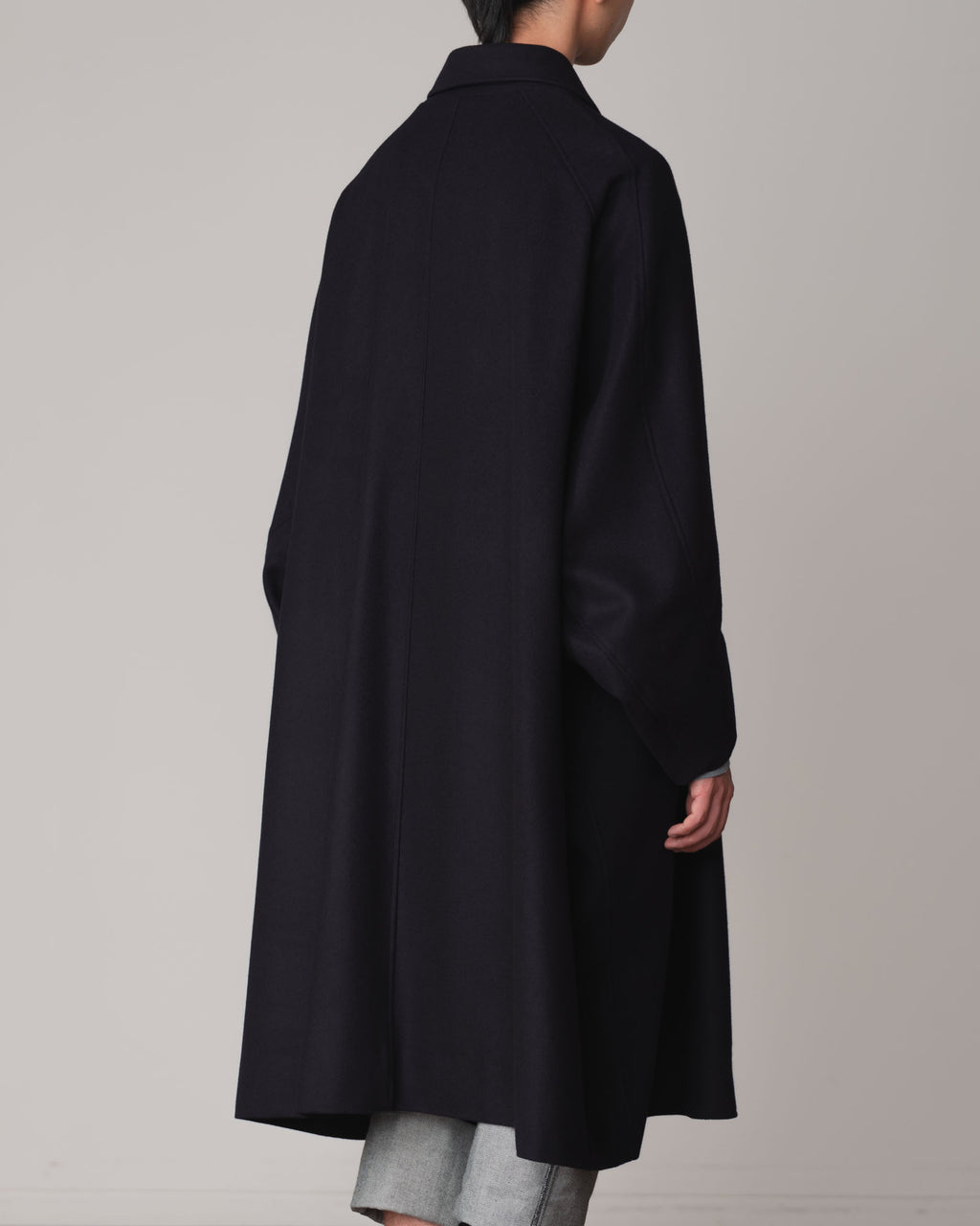 Coat 236- Wool100% Melton- Navy