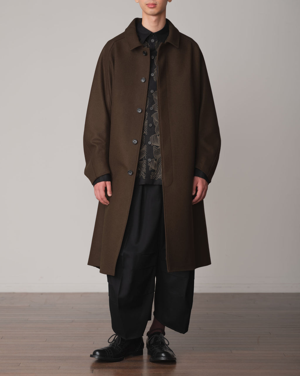 Coat 236- Wool100% Melton- Khaki