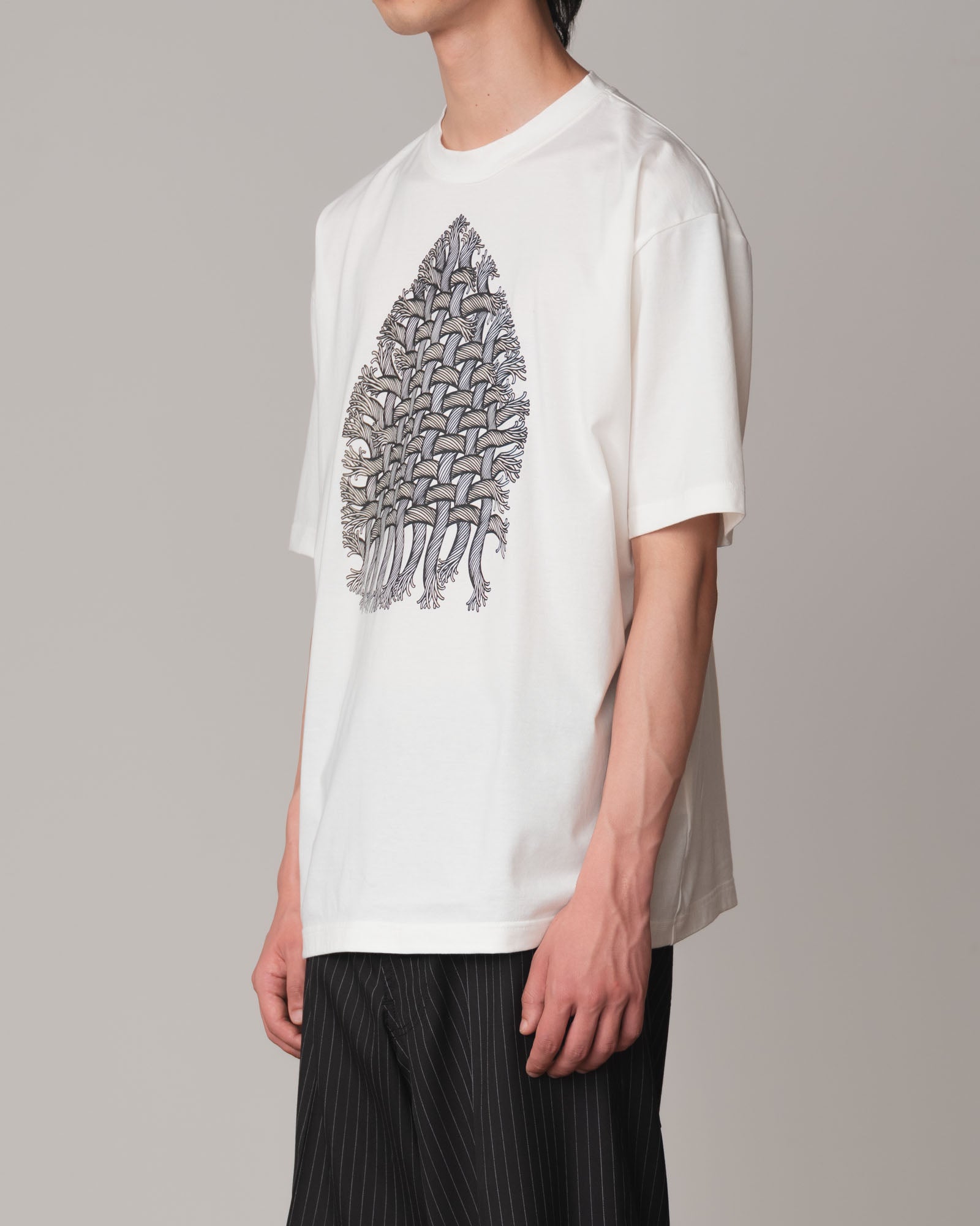 Tshirt Printed- Cotton100% Jersey- Rope Iron- White