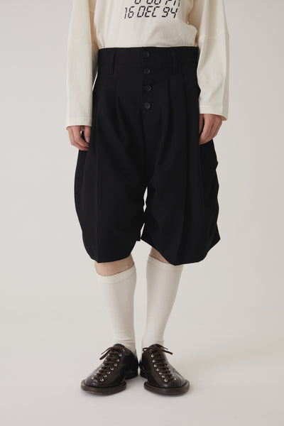 Trousers 64B- Wool100% Serge 450- Black