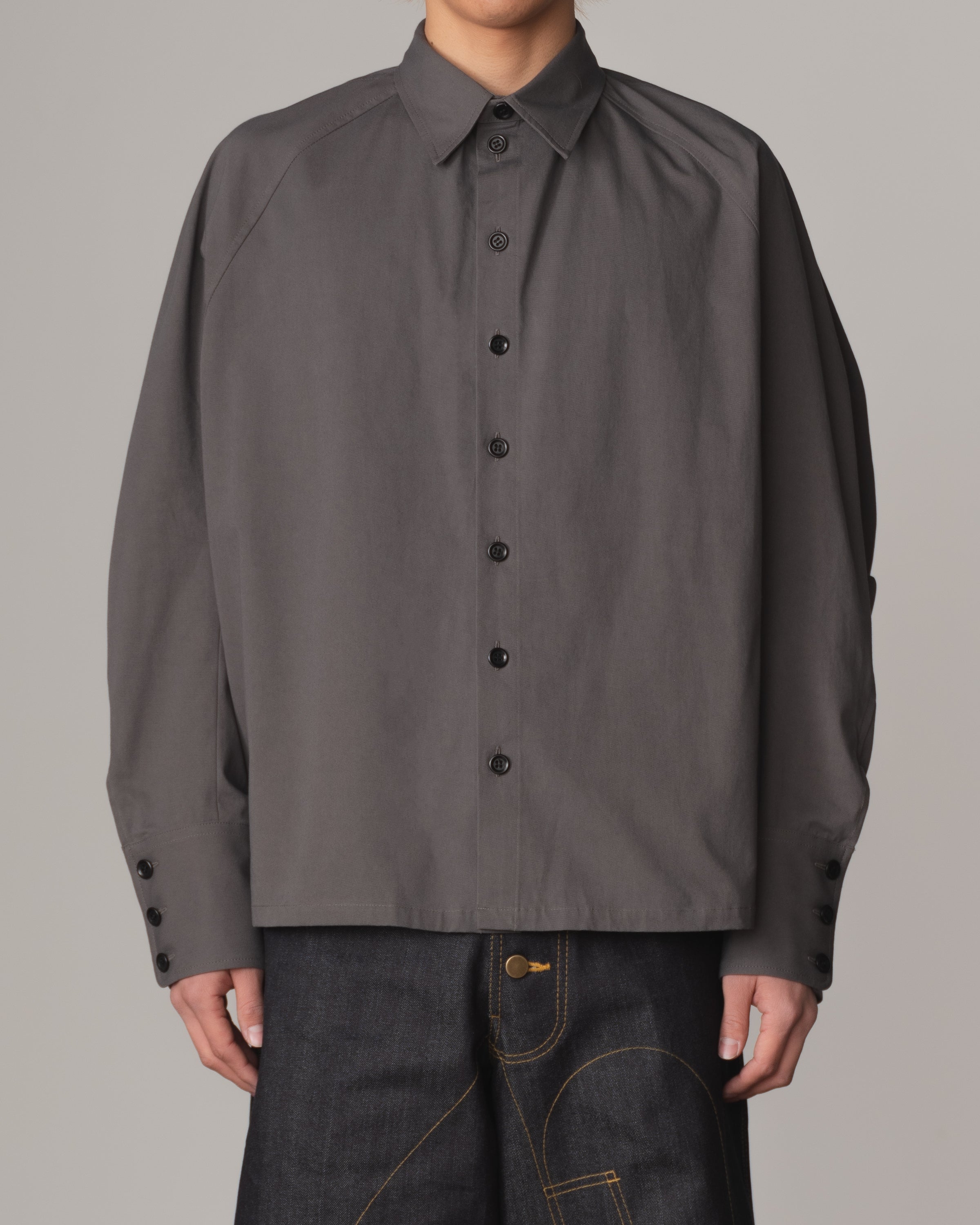 Shirt 988- Cotton100% Twill- Iron Rope Print- Grey