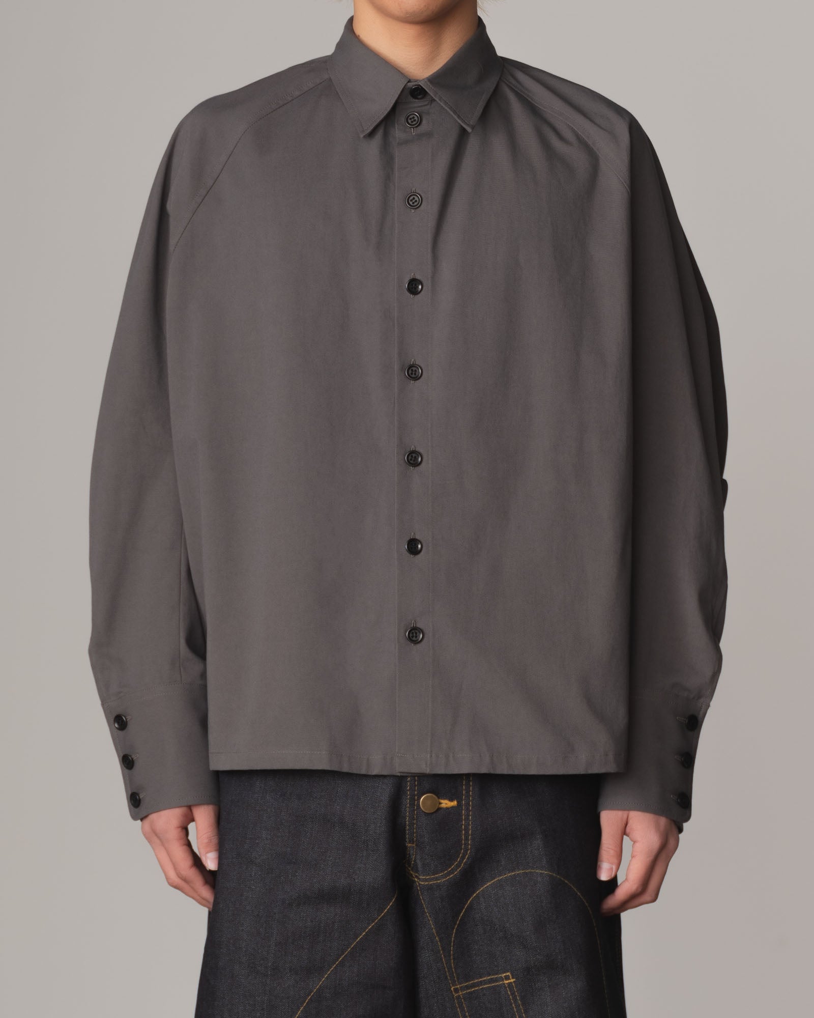 Shirt 988- Cotton100% Twill- Iron Rope Print- Grey