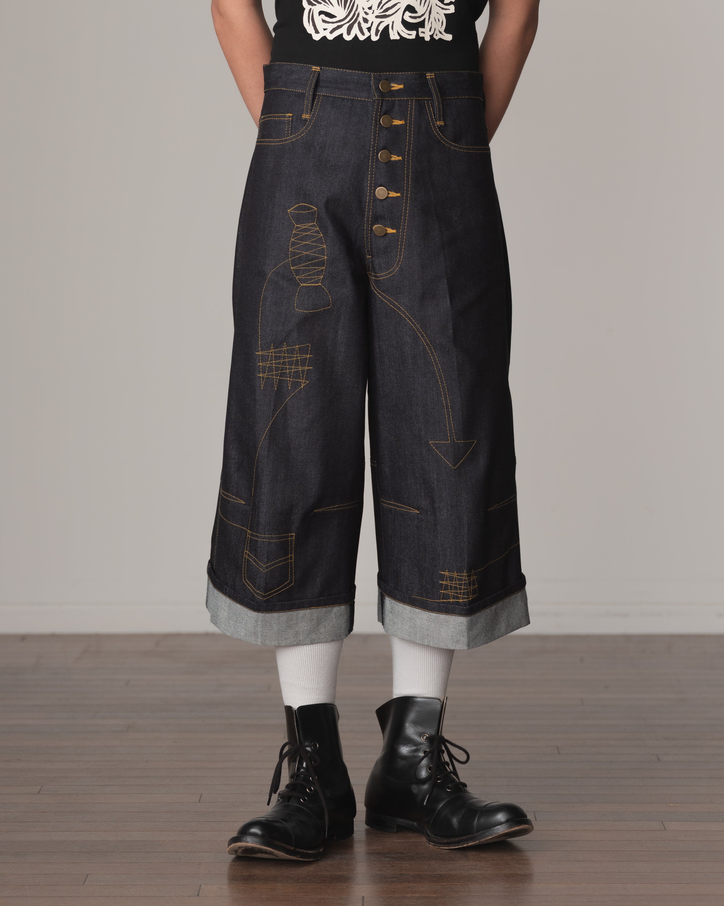 Trousers 215- Cotton100% Denim- Indigo