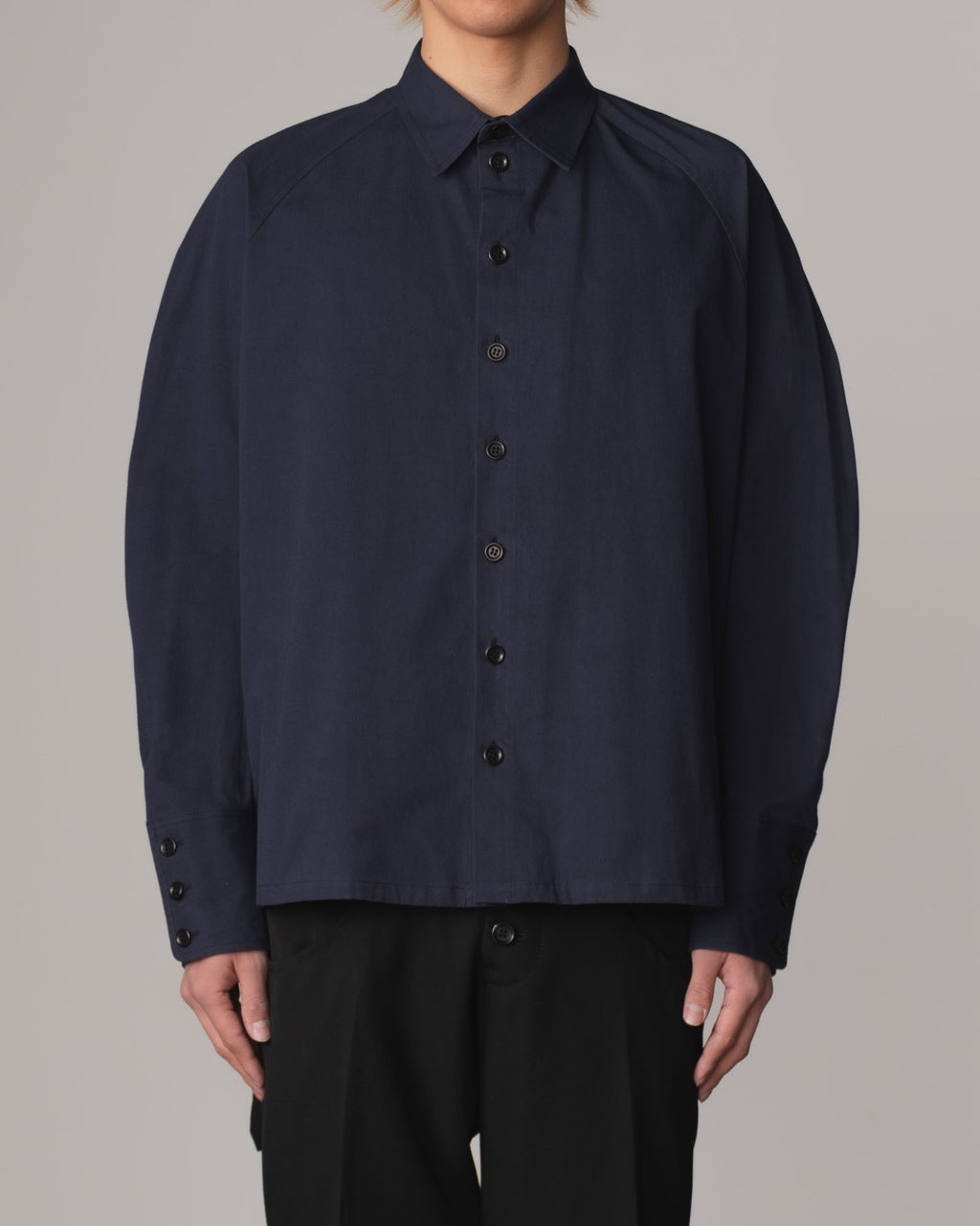 Shirt 988- Cotton100% Twill- Iron Rope Print- Navy