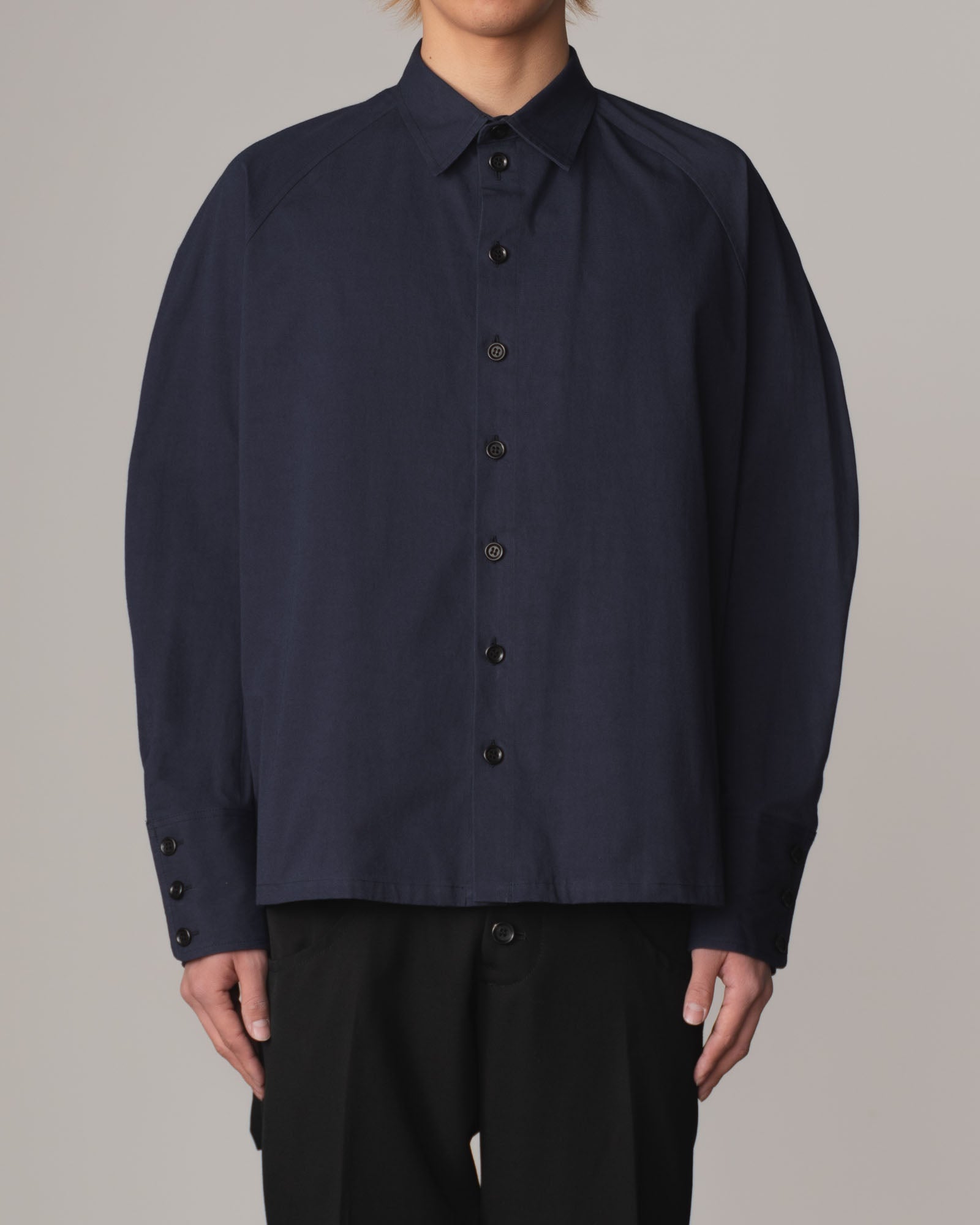 Shirt 988- Cotton100% Twill- Iron Rope Print- Navy