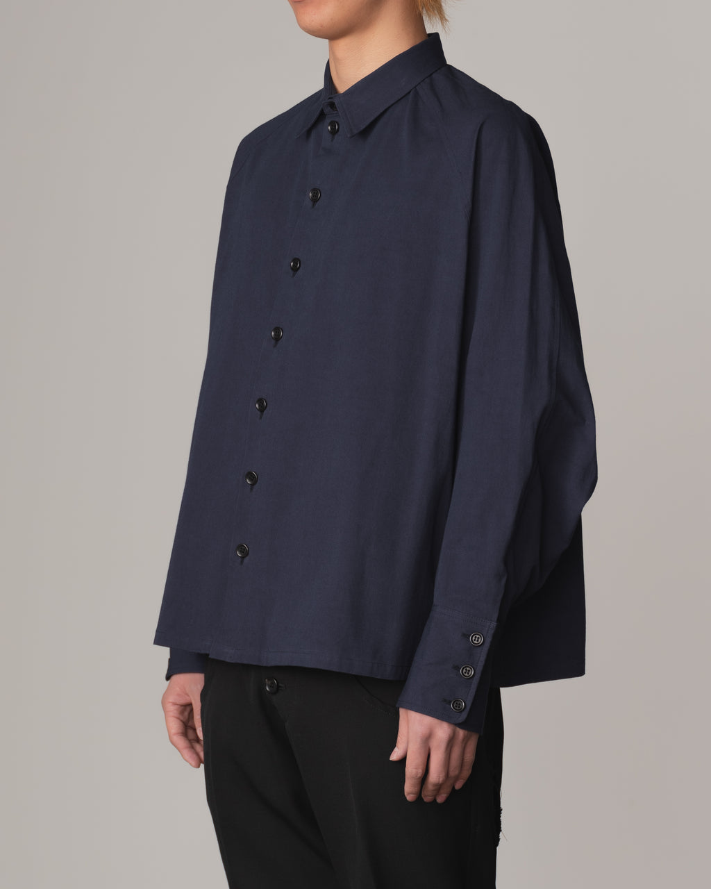 Shirt 988- Cotton100% Twill- Iron Rope Print- Navy