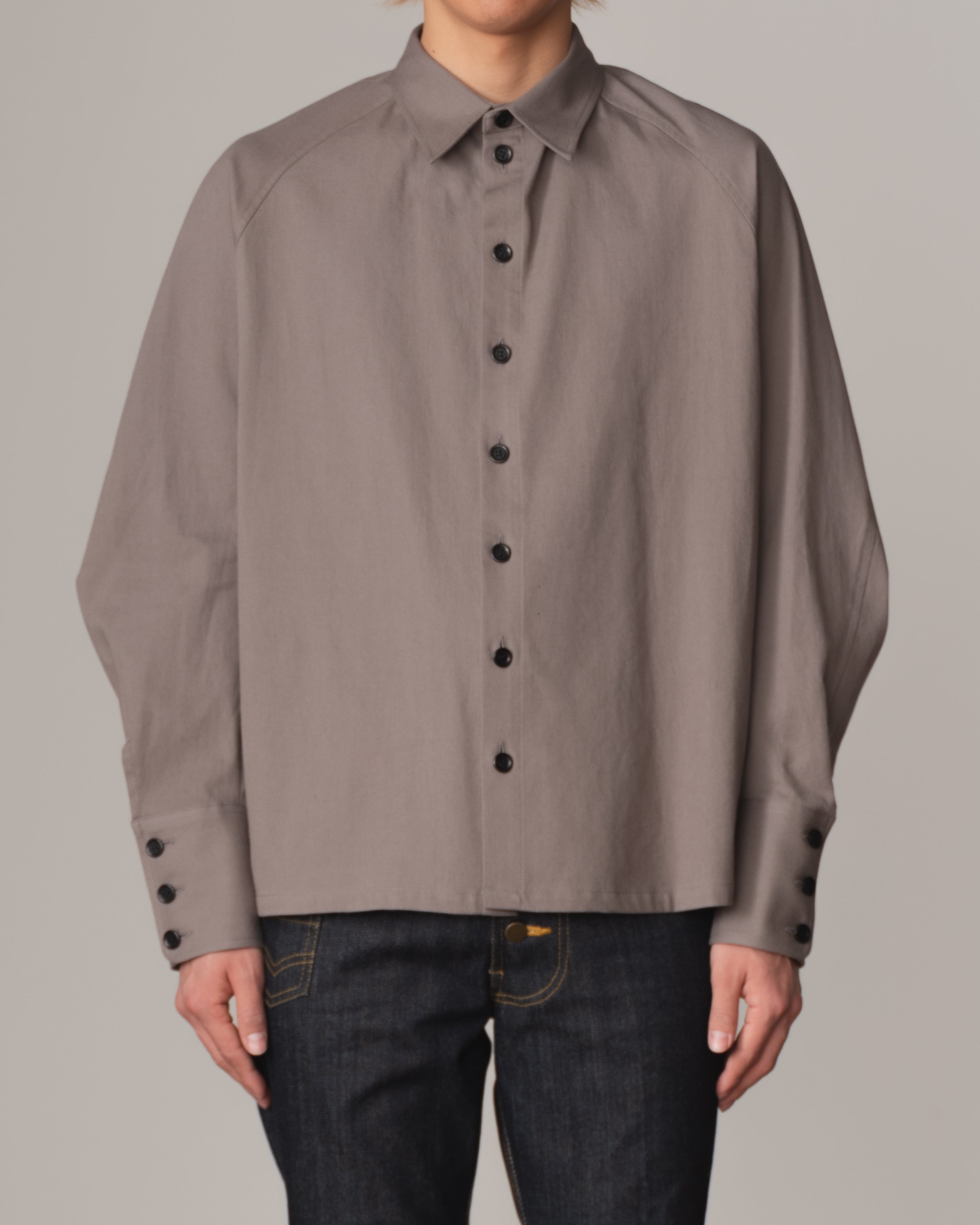 Shirt 988- Cotton100% Sdn- Embroidery Rope Print- Grey