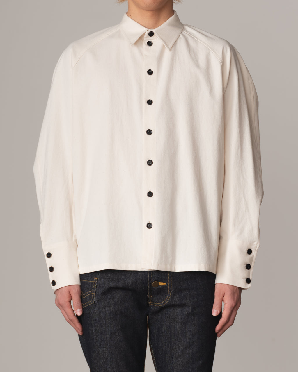 Shirt 988- Cotton100% Sdn- Embroidery Rope Print- Natural