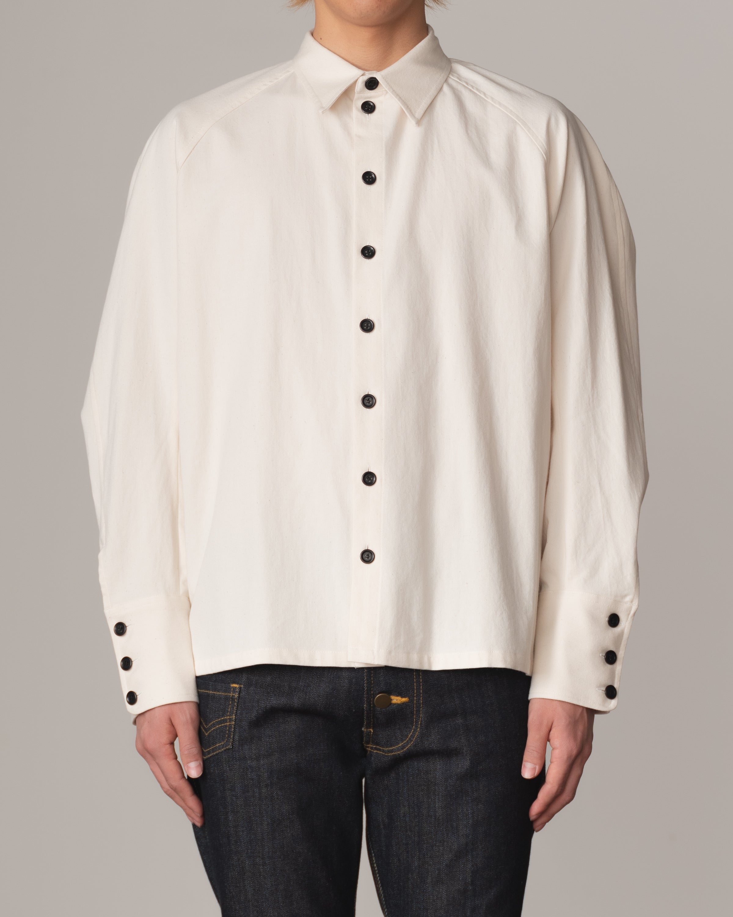 Shirt 988- Cotton100% Sdn- Embroidery Rope Print- Natural