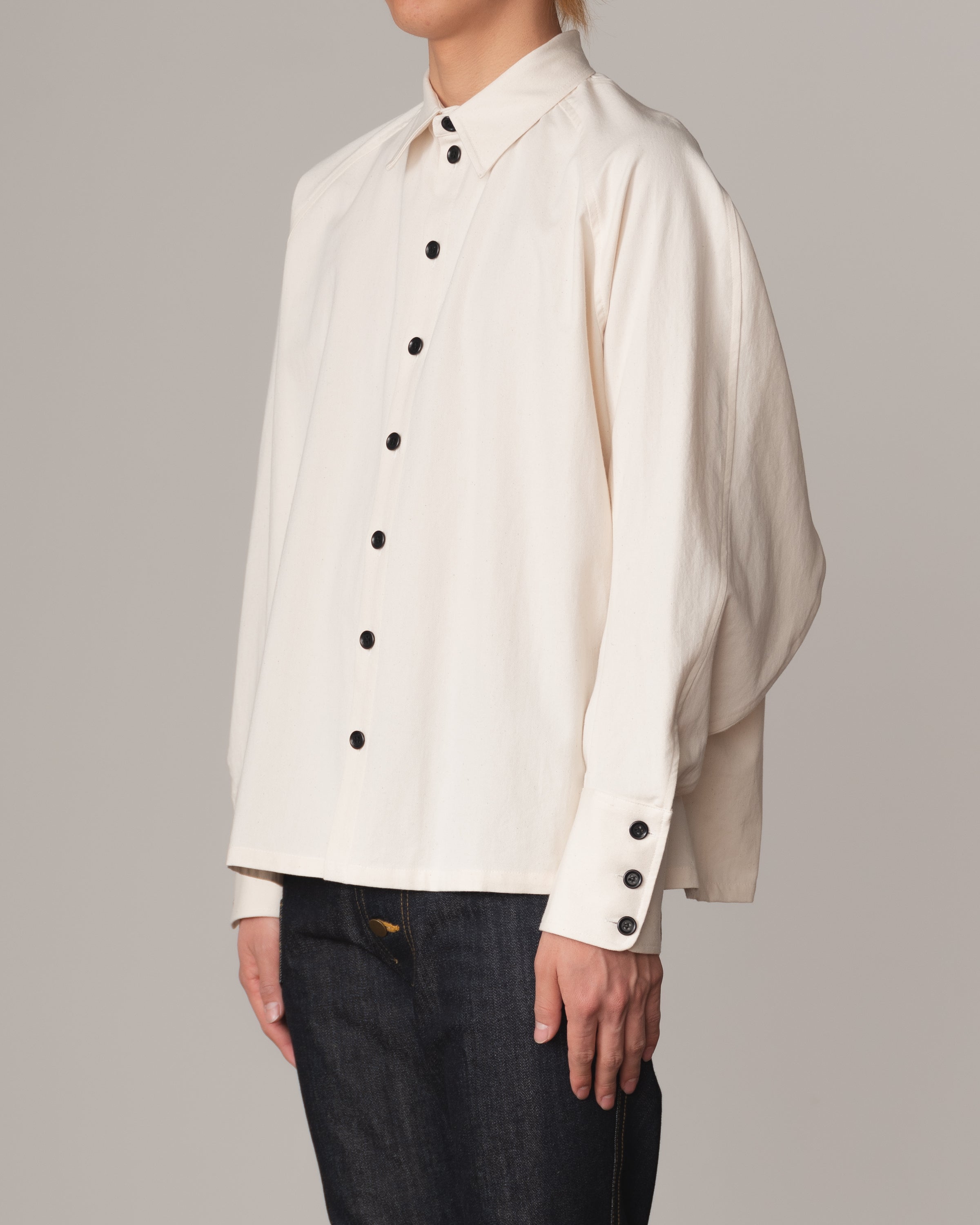 Shirt 988- Cotton100% Sdn- Embroidery Rope Print- Natural