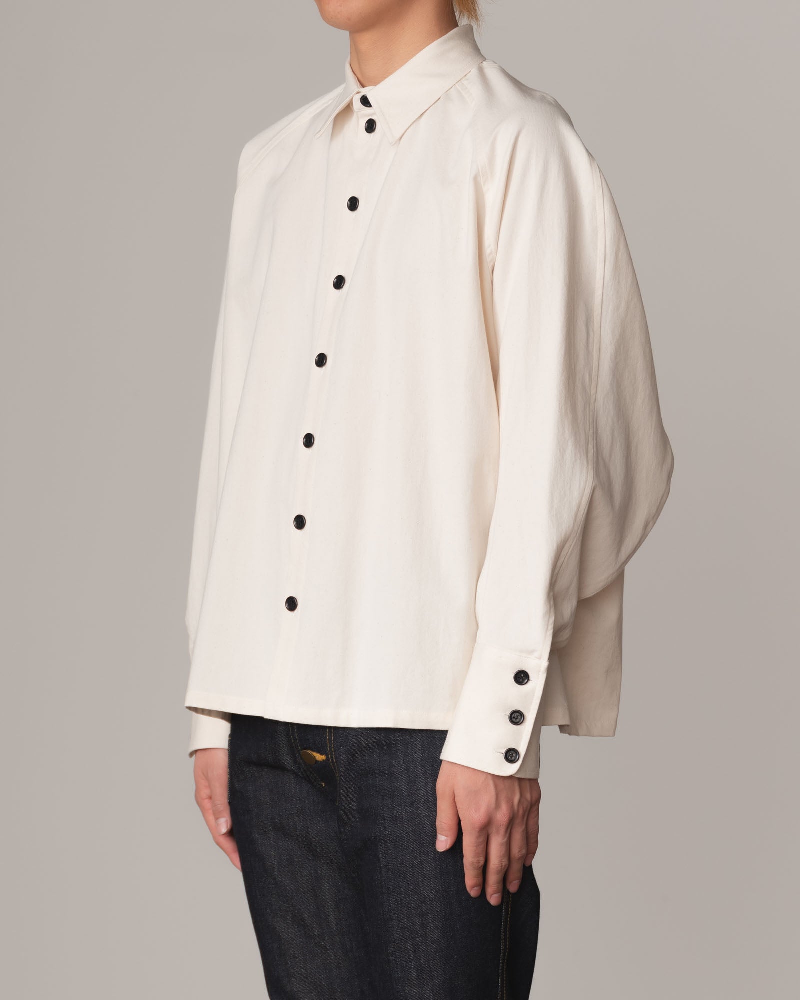 Shirt 988- Cotton100% Sdn- Embroidery Rope Print- Natural