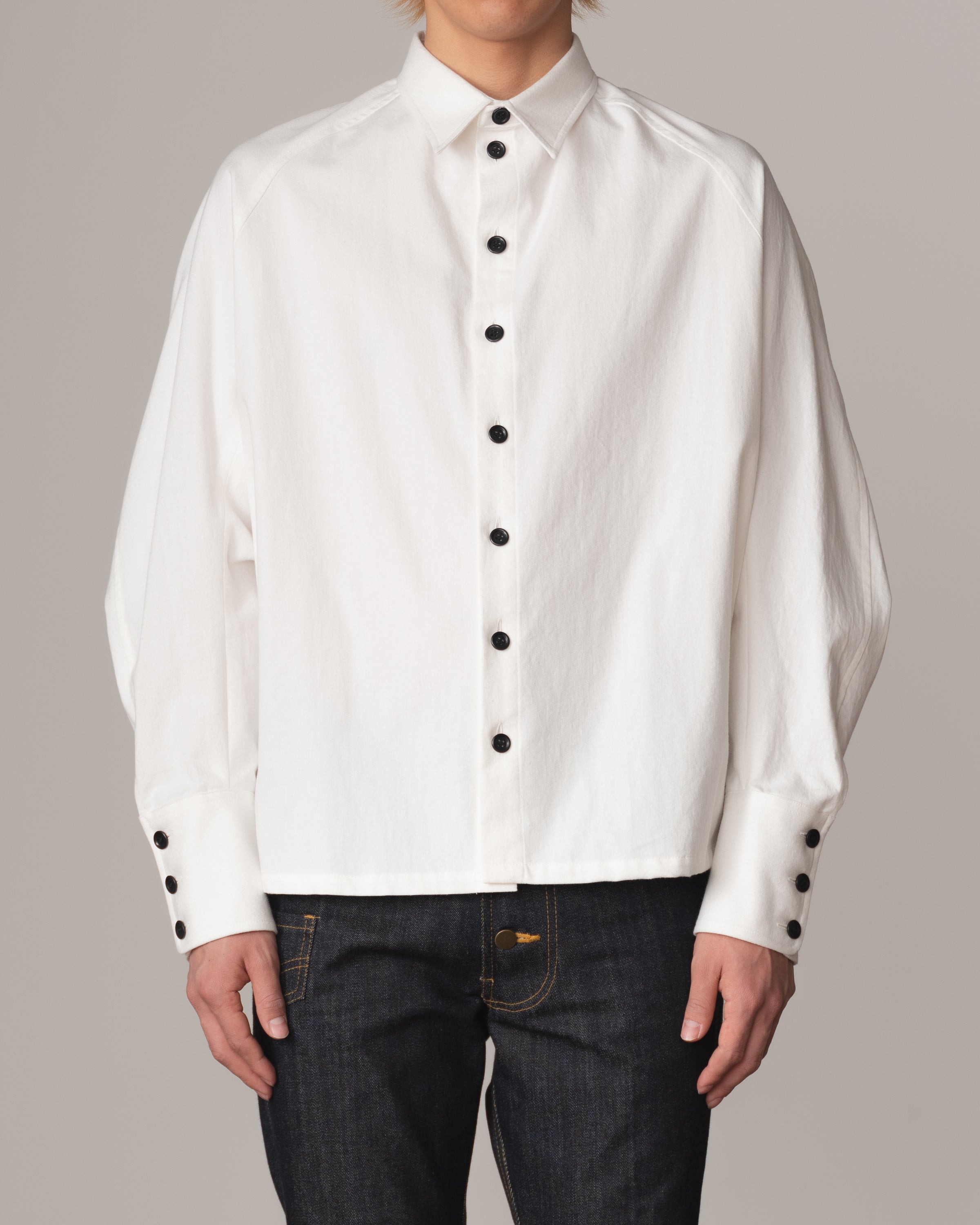 Shirt 988- Cotton100% Sdn- Embroidery Rope Print- Off White