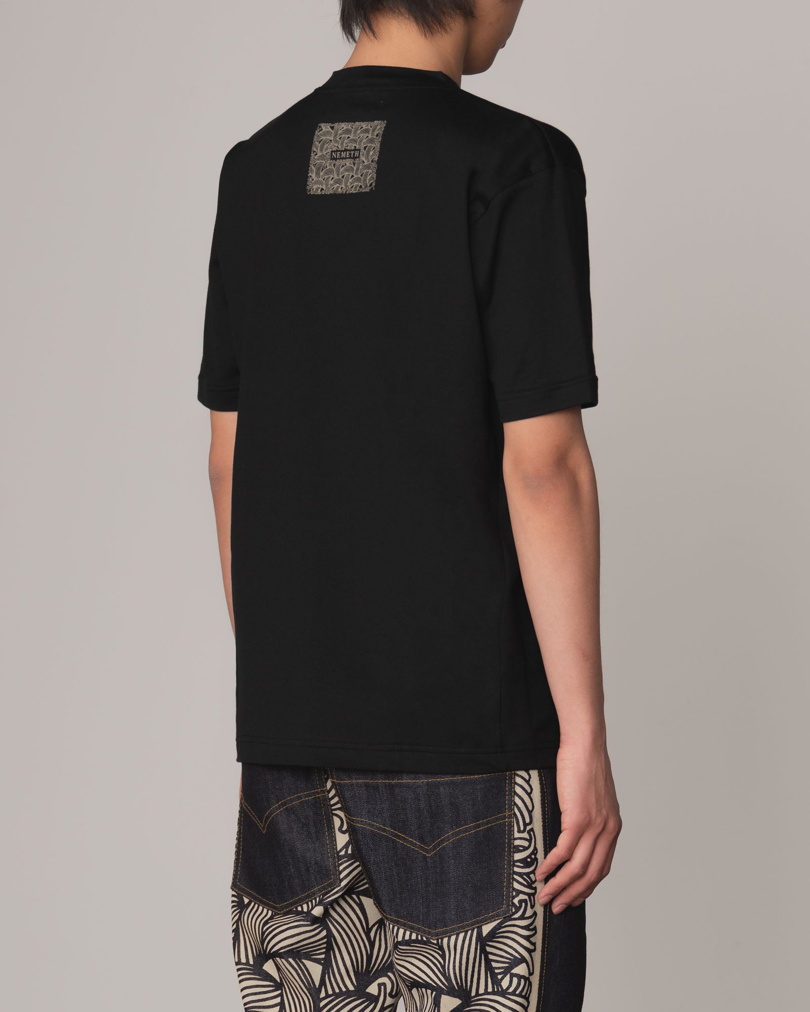 Tshirt Printed- Cotton100% Jersey- Portrait- Black