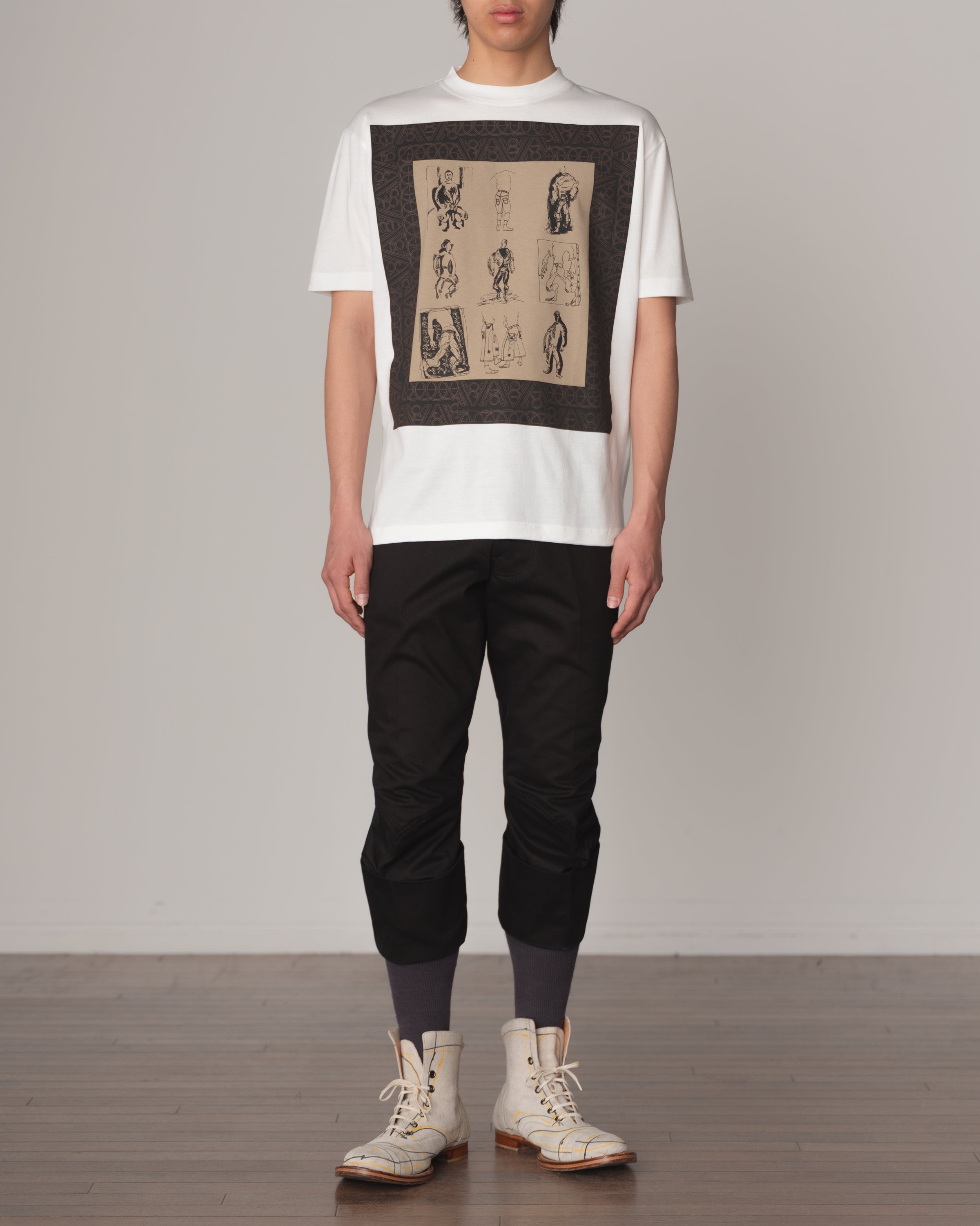 _Tshirt Printed- Cotton100% Jersey- Portrait- White – Christopher