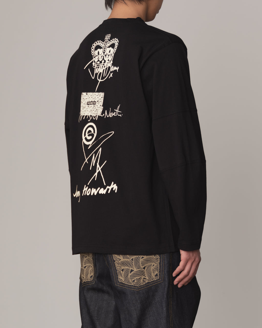 Tshirt 108- Cotton100% Jersey Print- Hard Work- Black