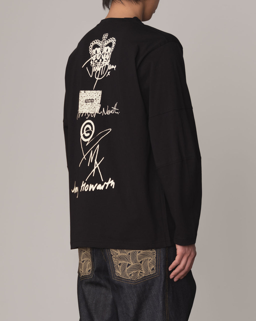 Tshirt 108- Cotton100% Jersey Print- Hard Work- Black