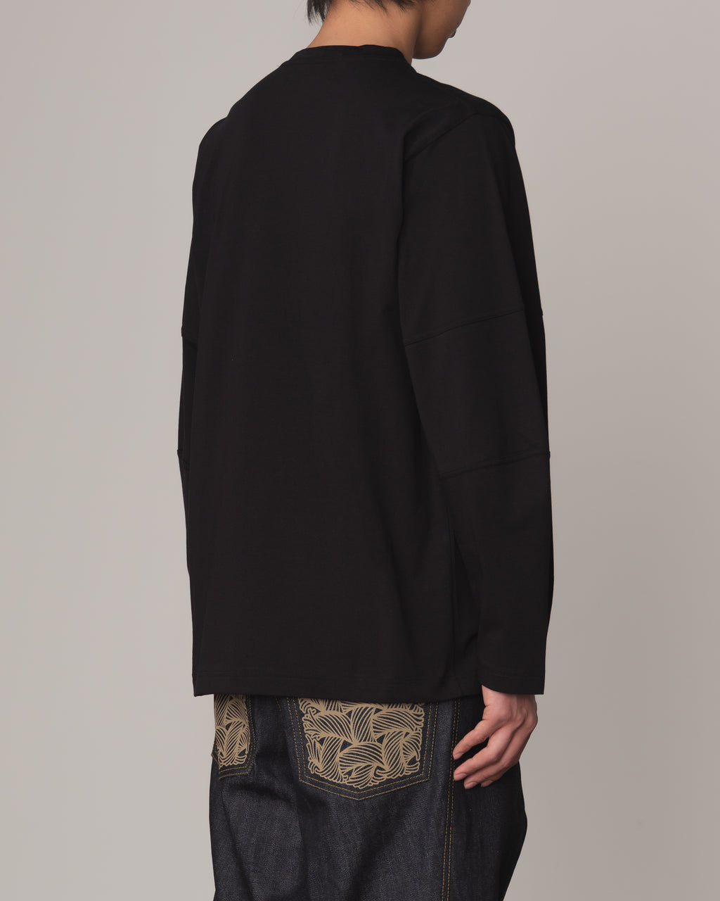 Tshirt 108- Cotton100% Jersey- Swatch Patchwork- Black