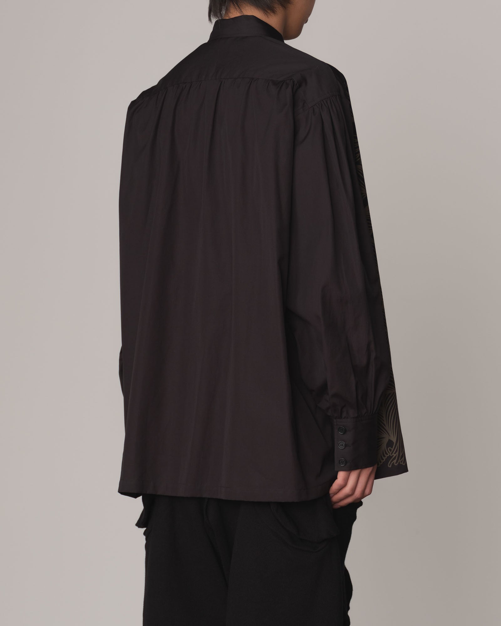 Shirt 893- Cotton100% Broad 100- 89 Pattern Rope Print- Black