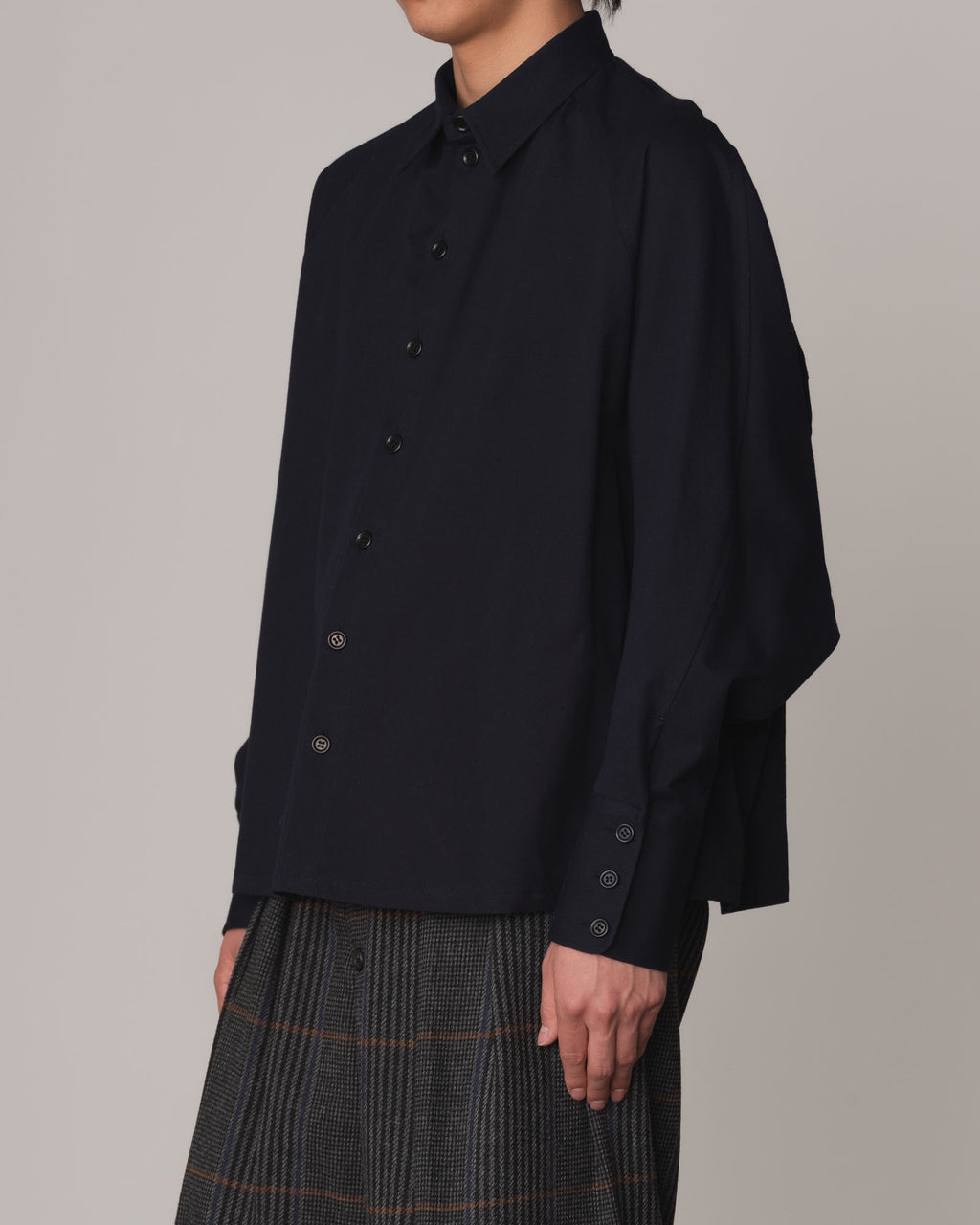 Shirt 988- Cotton100% Sdn- Embroidery Rope Print- Navy