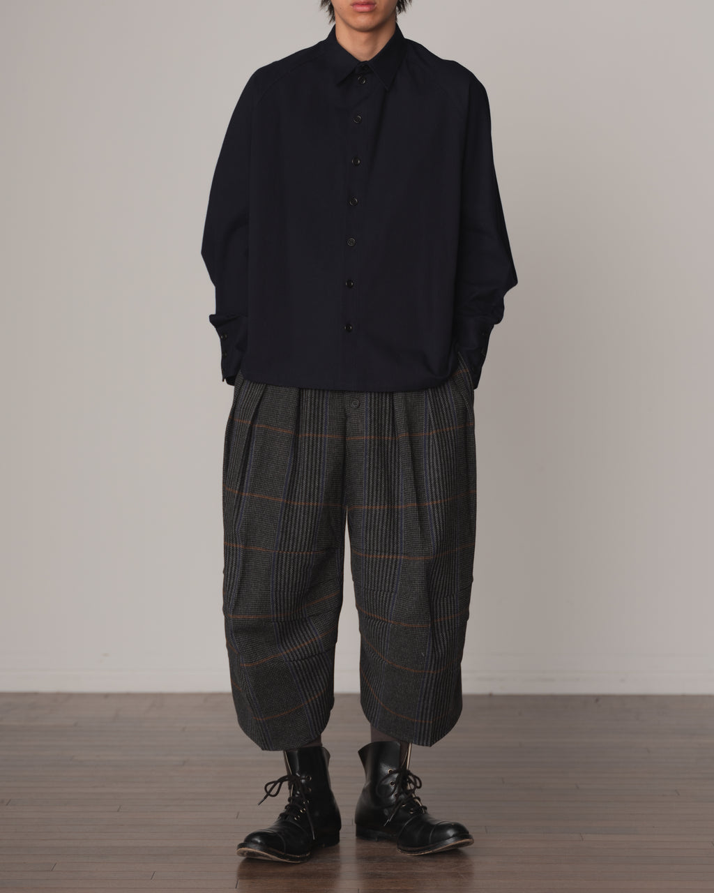 Shirt 988- Cotton100% Sdn- Embroidery Rope Print- Navy