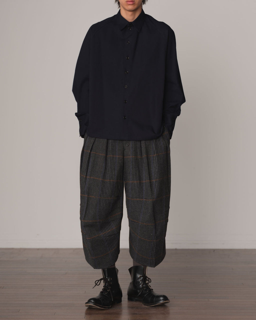 Shirt 988- Cotton100% Sdn- Embroidery Rope Print- Navy