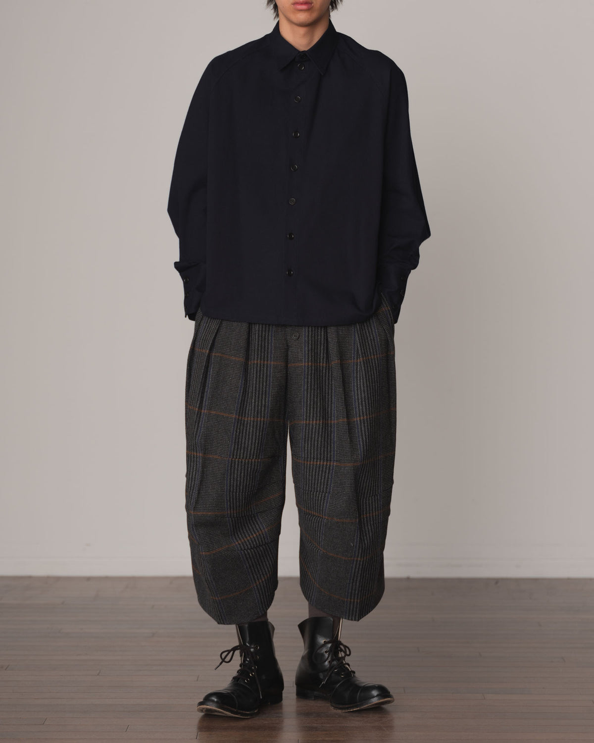 Shirt 988- Cotton100% Sdn- Embroidery Rope Print- Navy