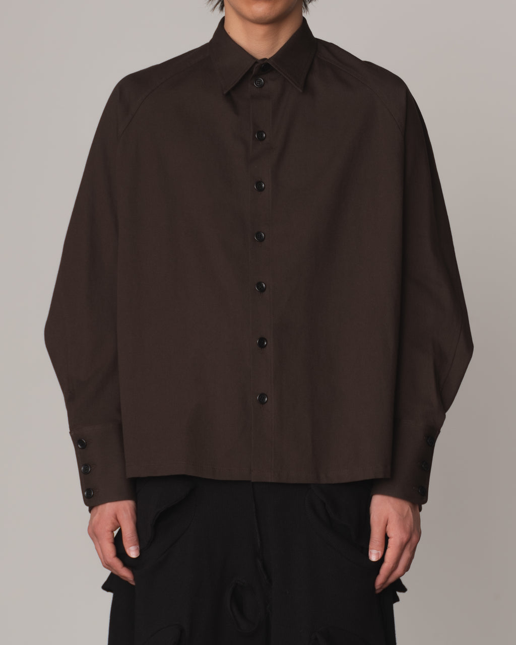 Shirt 988- Cotton100% Sdn- Embroidery Rope Print- Khaki