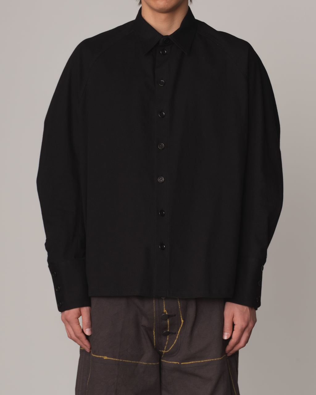 Shirt 988- Cotton100% Sdn- Embroidery Rope Print- Black