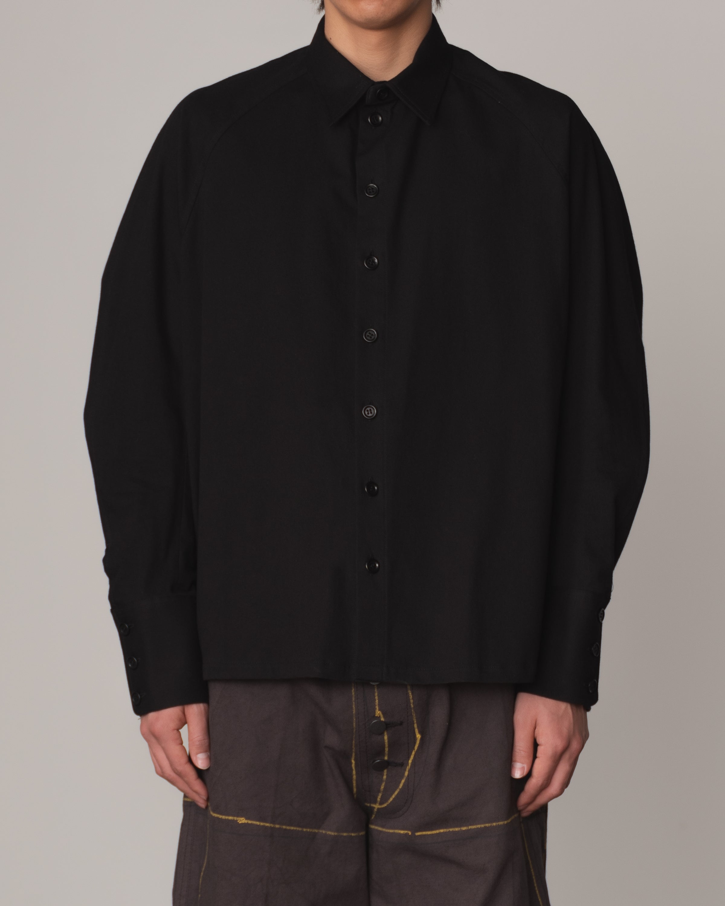 Shirt 988- Cotton100% Sdn- Embroidery Rope Print- Black