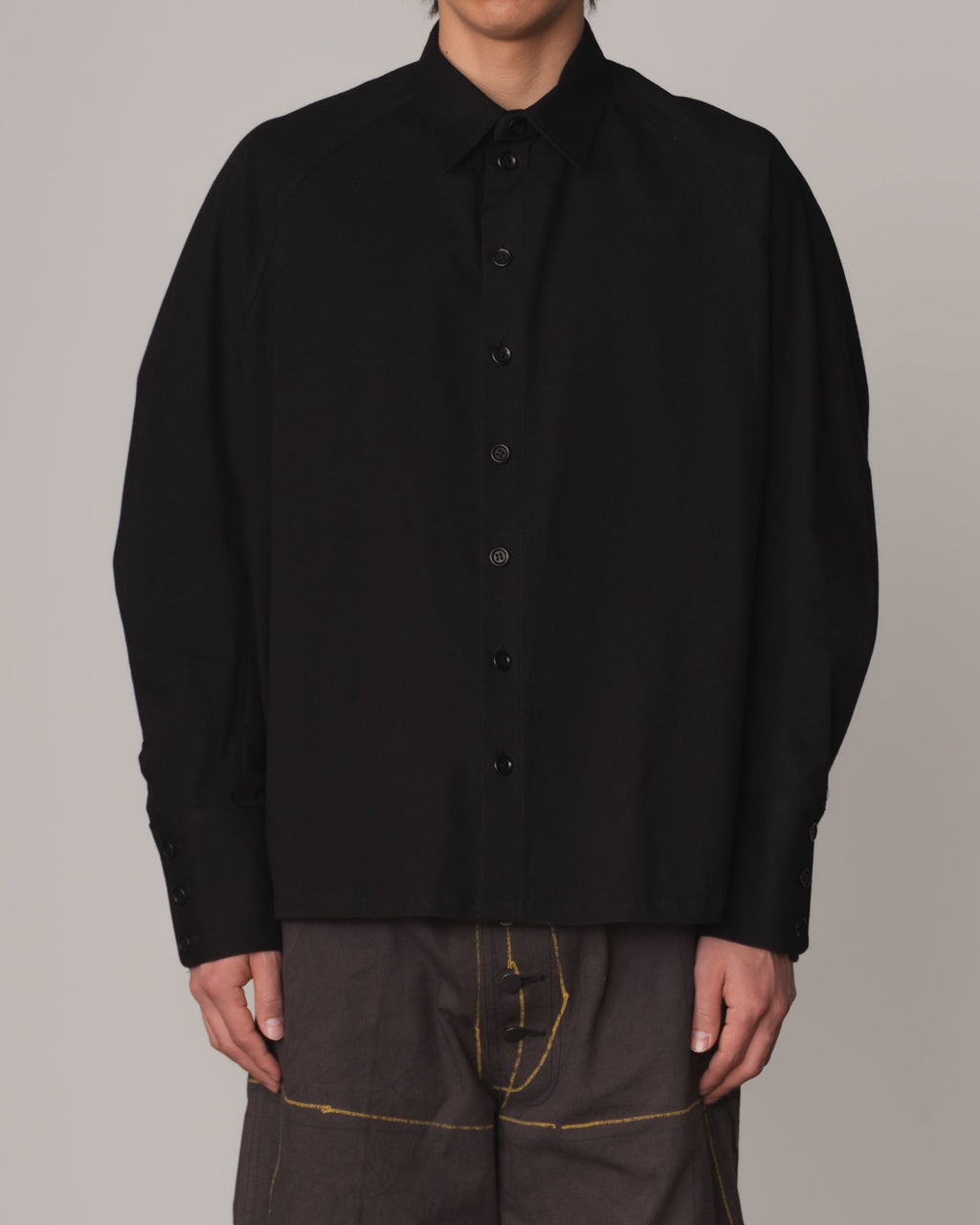 Shirt 988- Cotton100% Sdn- Embroidery Rope Print- Black