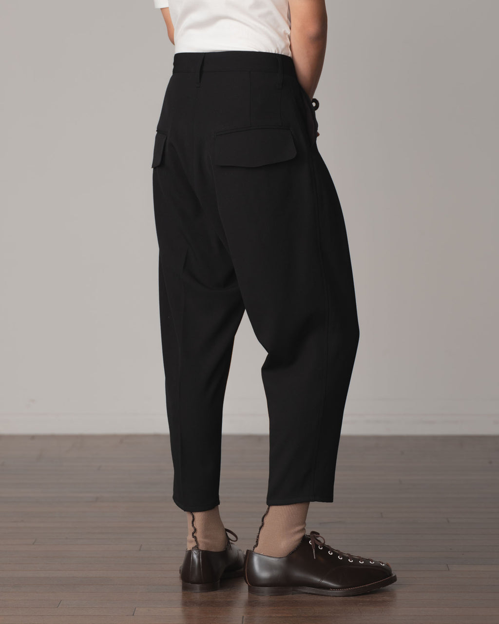 Trousers 11- Wool100% Gabardine- Black