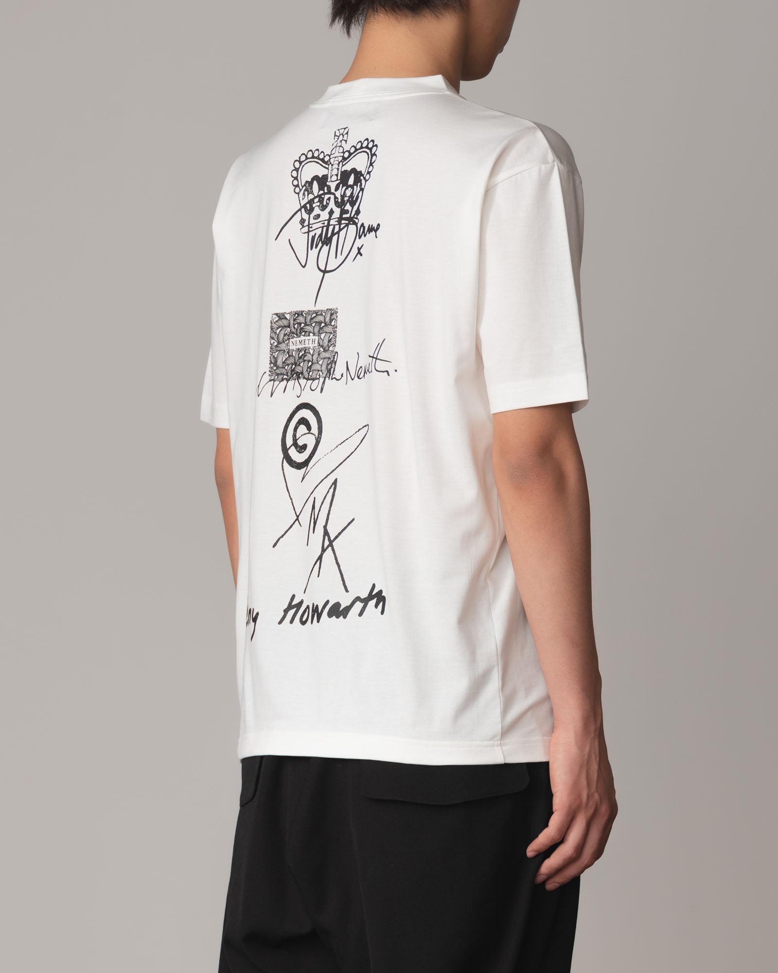 Tshirt Printed- Cotton100% Jersey- Hard Work- White