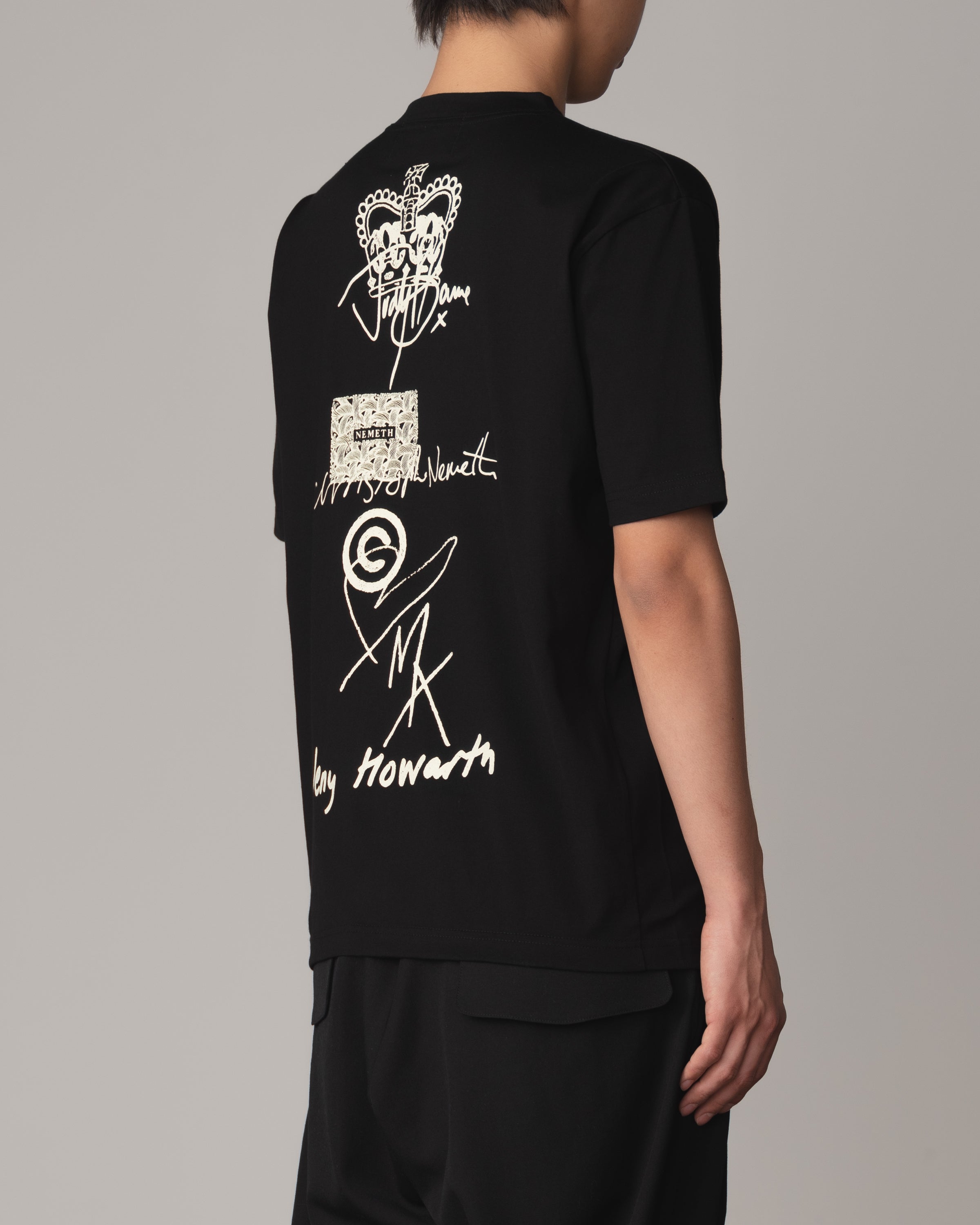 Tshirt Printed- Cotton100% Jersey- Hard Work- Black