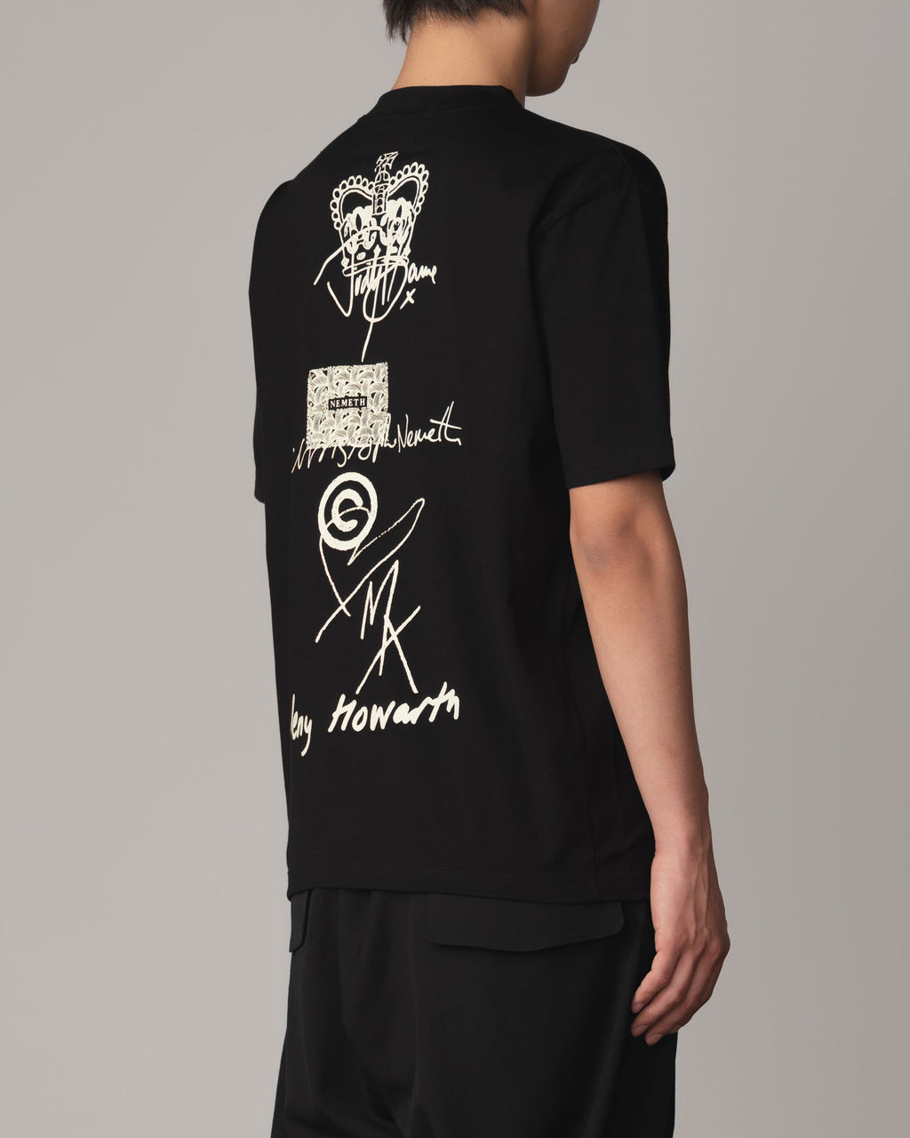 Tshirt Printed- Cotton100% Jersey- Hard Work- Black