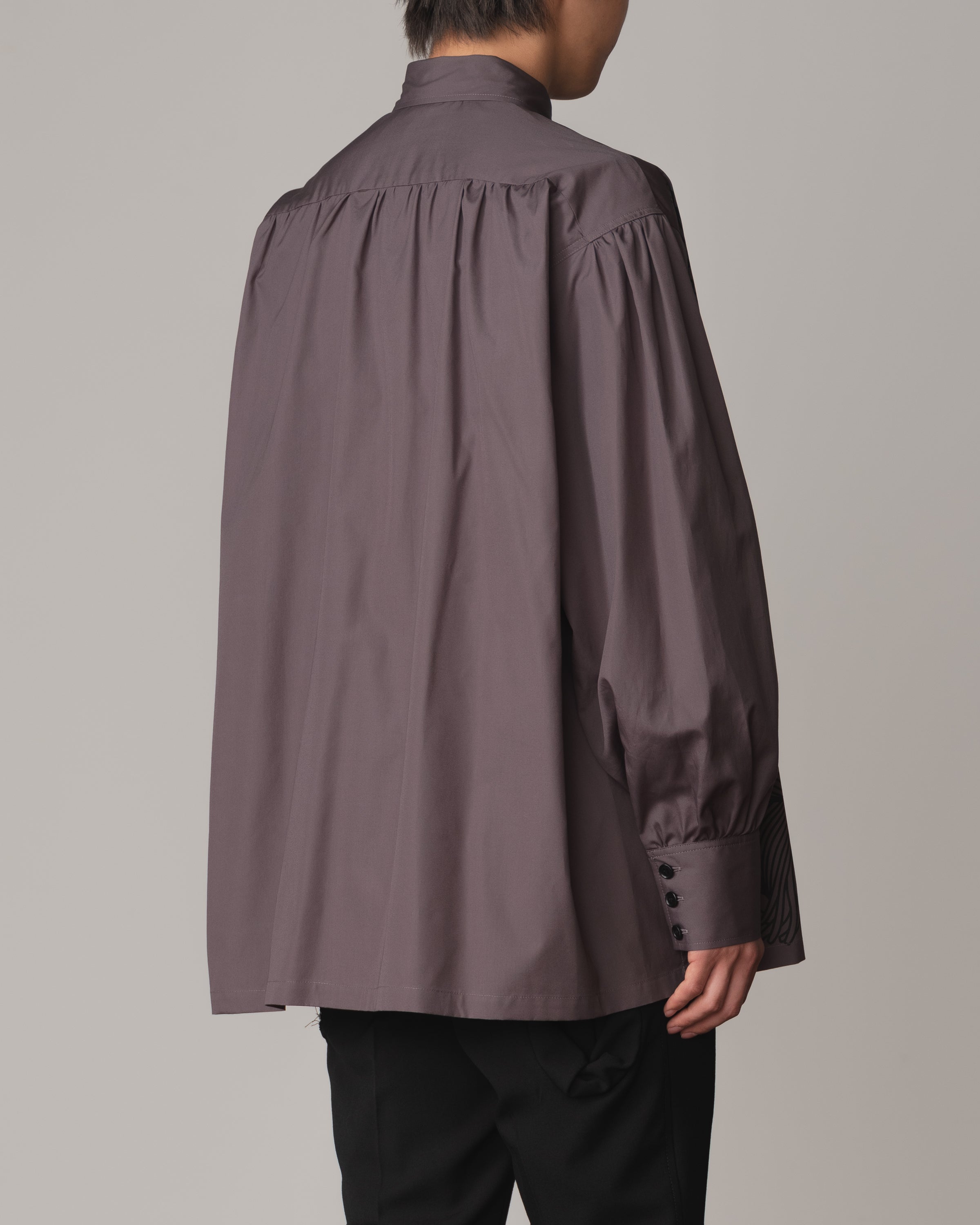 Shirt 893- Cotton100% Broad 100- 89 Pattern Rope- Charcoal