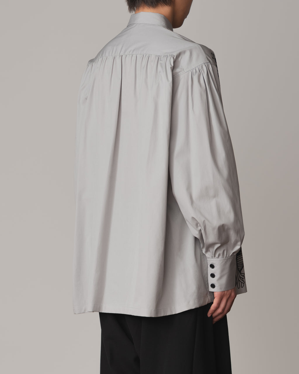 Shirt 893- Cotton100% Broad 100- 89 Pattern Rope- Pale Grey