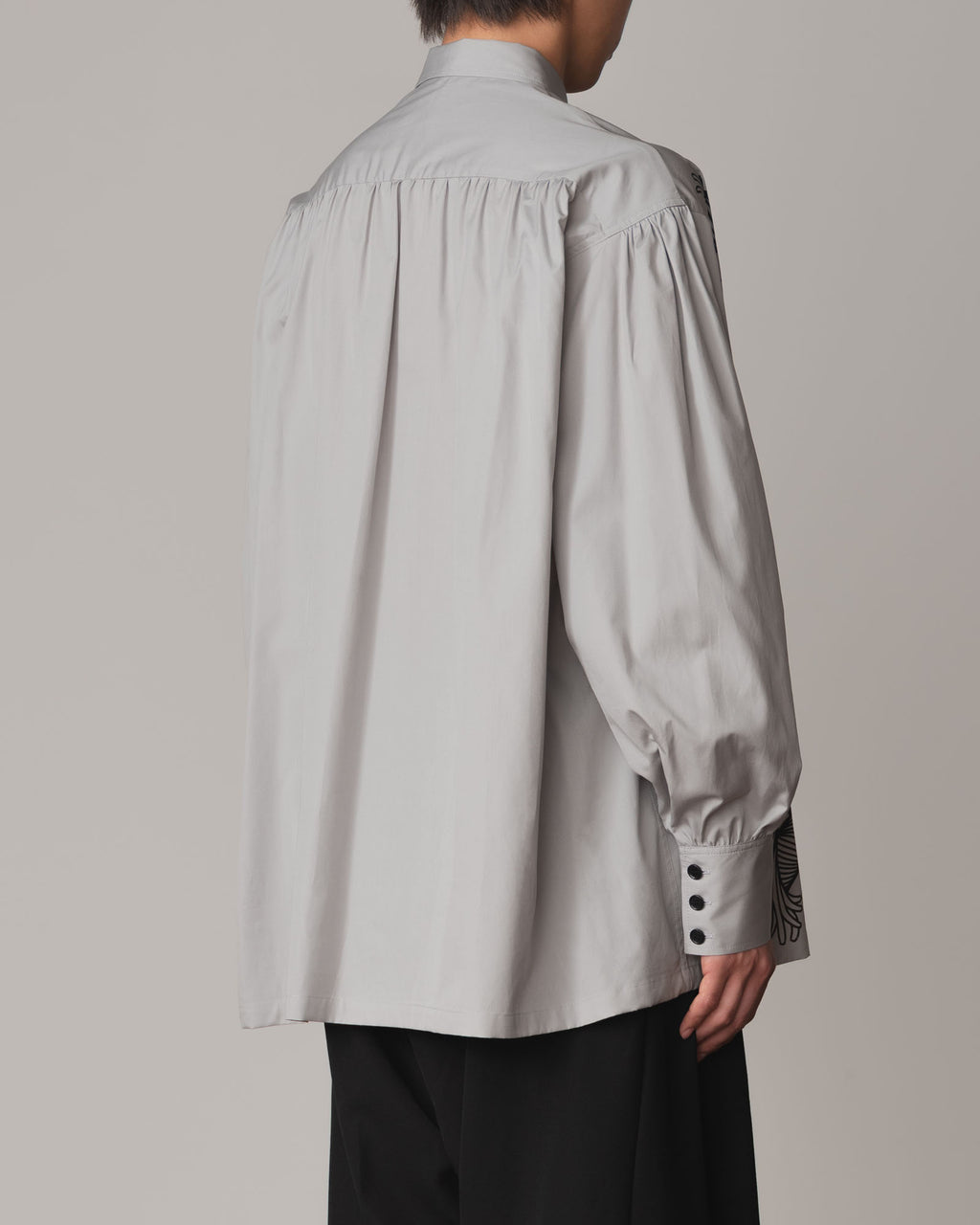 Shirt 893- Cotton100% Broad 100- 89 Pattern Rope- Pale Grey