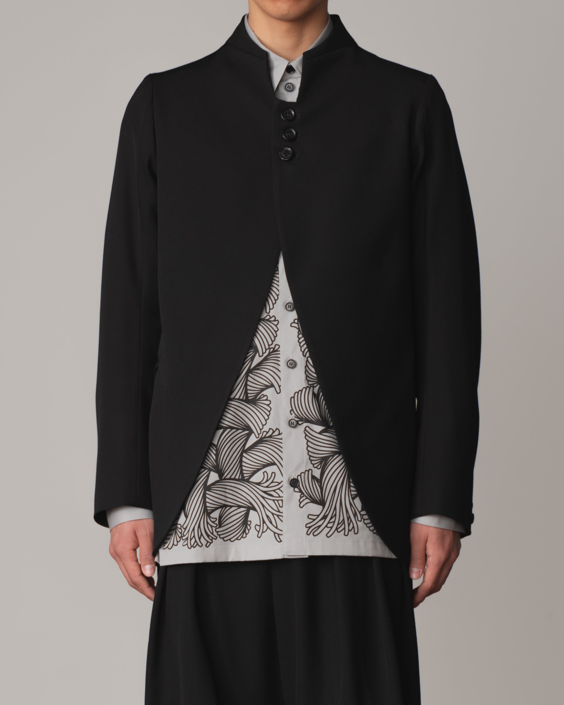 Jacket 3861- Wool100% Gabardine- Black