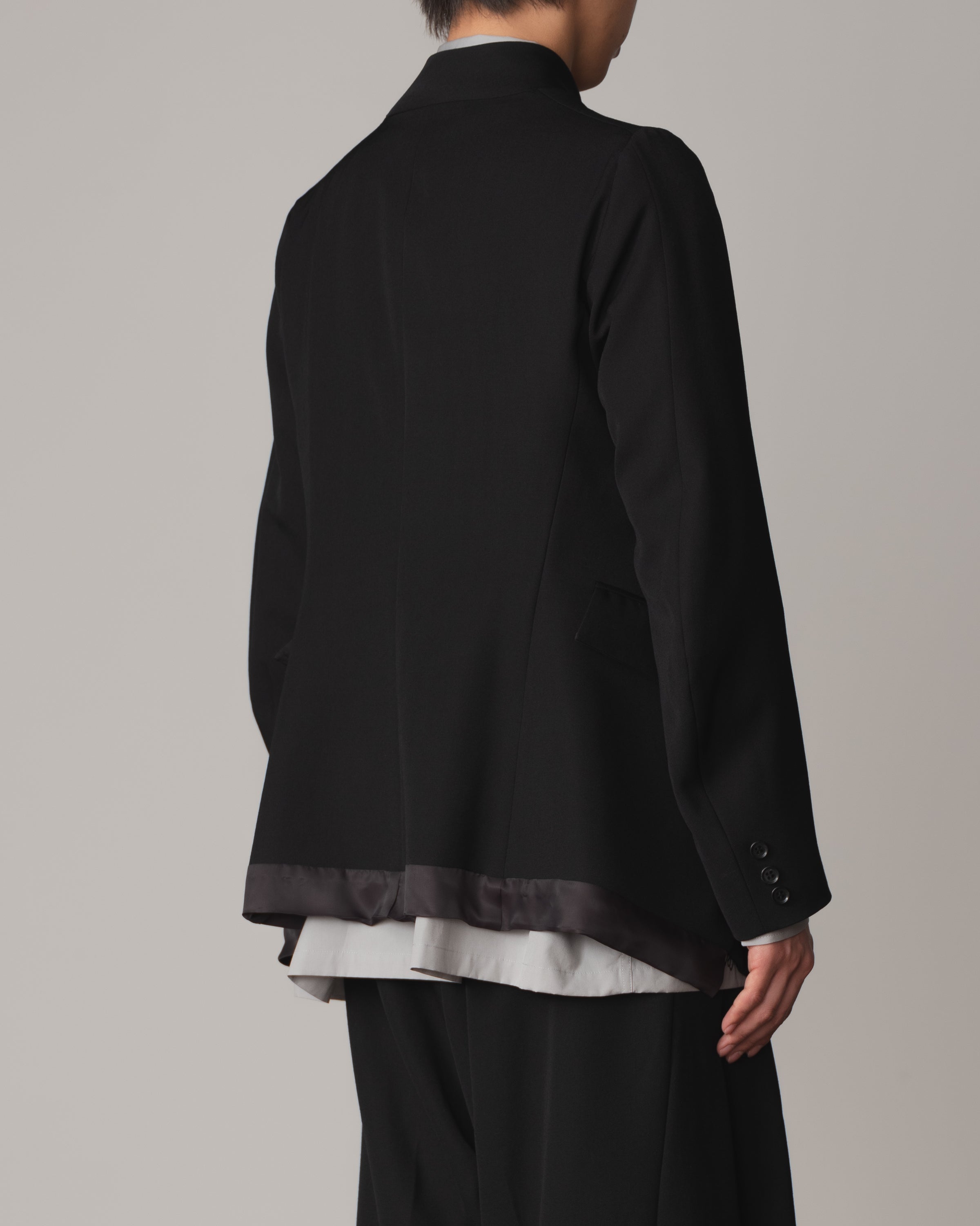 Jacket 3861- Wool100% Gabardine- Black